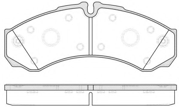 Комплект тормозных колодок, дисковый тормоз WOKING P7513.20