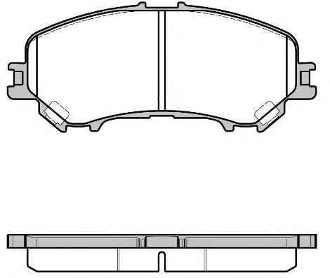 Комплект тормозных колодок, дисковый тормоз WOKING P12183.22