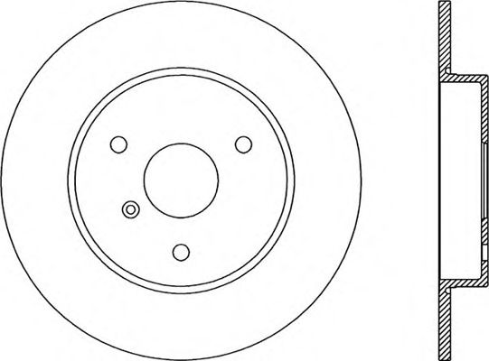 Тормозной диск OPEN PARTS BDR1864.10