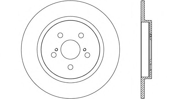 Тормозной диск OPEN PARTS BDR2641.10