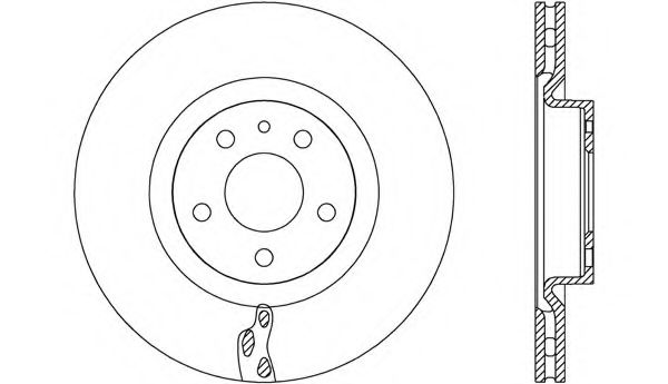 Тормозной диск OPEN PARTS BDA2720.20