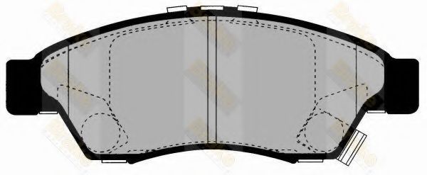 Комплект тормозных колодок, дисковый тормоз Brake ENGINEERING PA1502