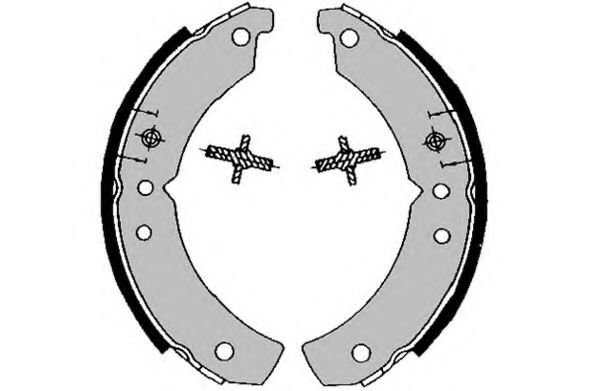 Комплект тормозных колодок DELPHI 1045