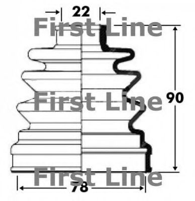 Пыльник, приводной вал FIRST LINE FCB2809