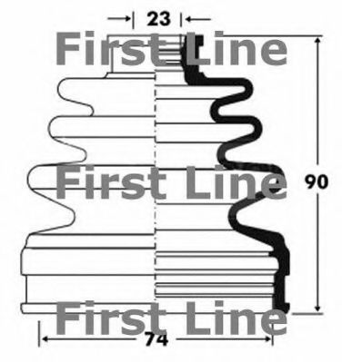 Пыльник, приводной вал FIRST LINE FCB2839