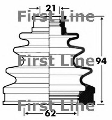 Пыльник, приводной вал FIRST LINE FCB2875