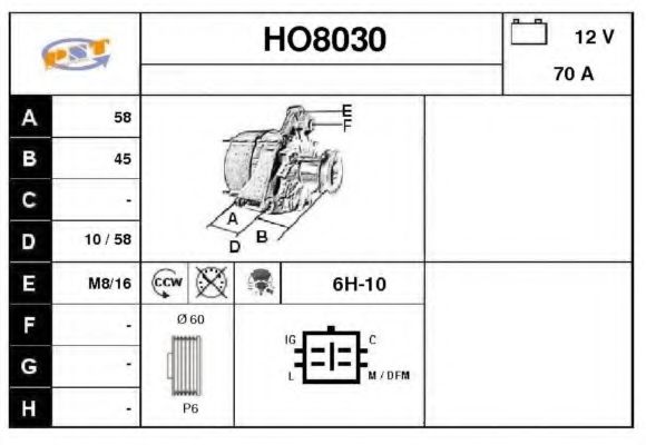 Генератор SNRA HO8030