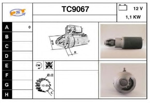 Стартер SNRA TC9067
