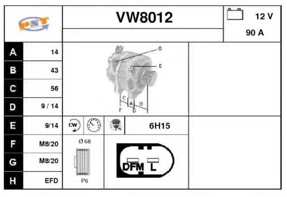 Генератор SNRA VW8012