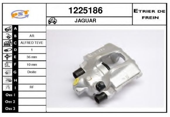 Тормозной суппорт SNRA 1225186