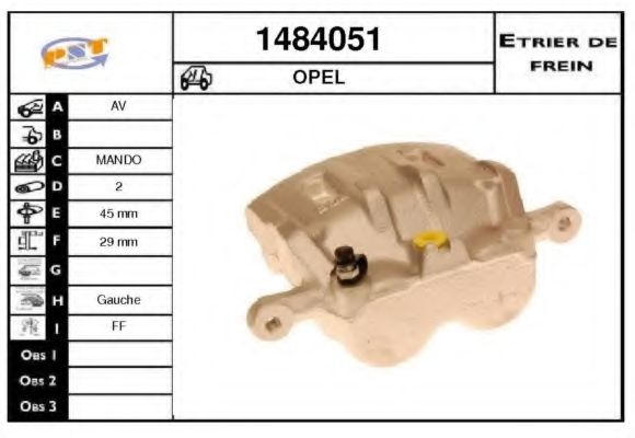 Тормозной суппорт SNRA 1484051