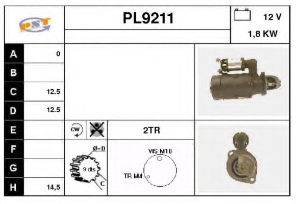Стартер SNRA PL9211