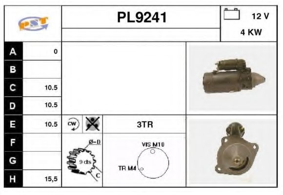 Стартер SNRA PL9241