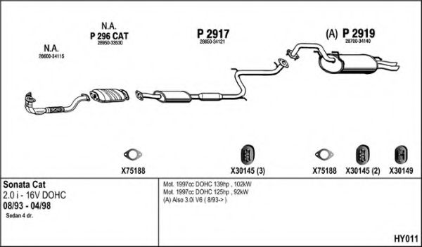 Система выпуска ОГ FENNO HY011