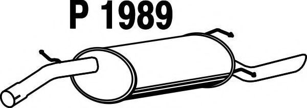 Глушитель выхлопных газов конечный FENNO P1989