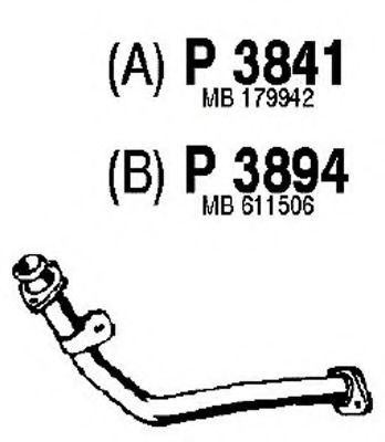 Труба выхлопного газа TEMOT 330064