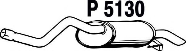 Глушитель выхлопных газов конечный TEMOT 424227