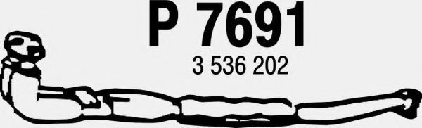 Труба выхлопного газа TESH 301085