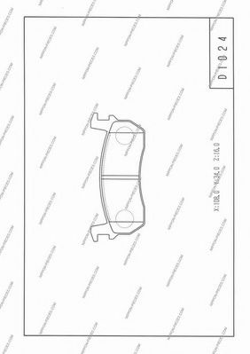 Комплект тормозных колодок, дисковый тормоз NPS PA101AF