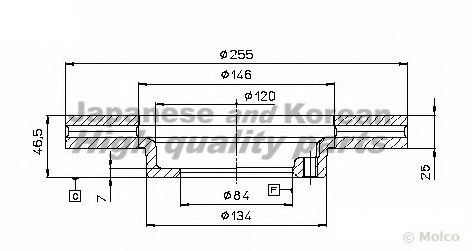 Тормозной диск ASHUKI T602-75