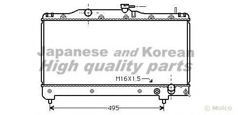 Радиатор, охлаждение двигателя ASHUKI T781-01