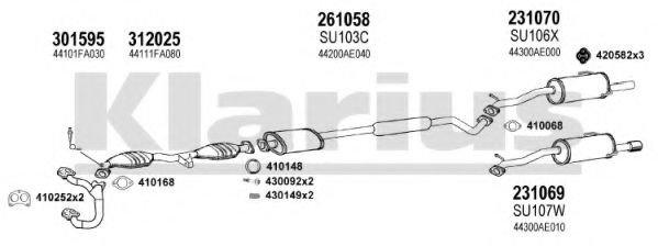 Система выпуска ОГ KLARIUS 800082E
