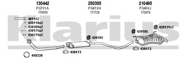 Система выпуска ОГ KLARIUS 630528E