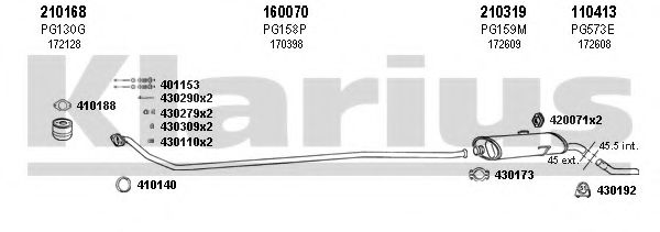 Система выпуска ОГ KLARIUS 630577E