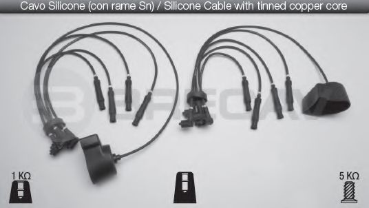 Комплект проводов зажигания BRECAV 01.517