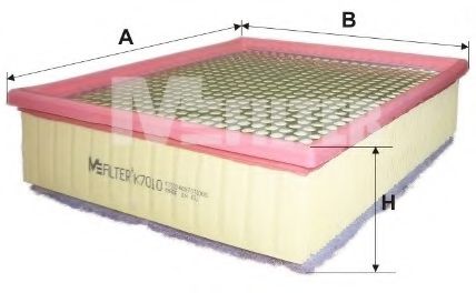 Воздушный фильтр MFILTER K 7010