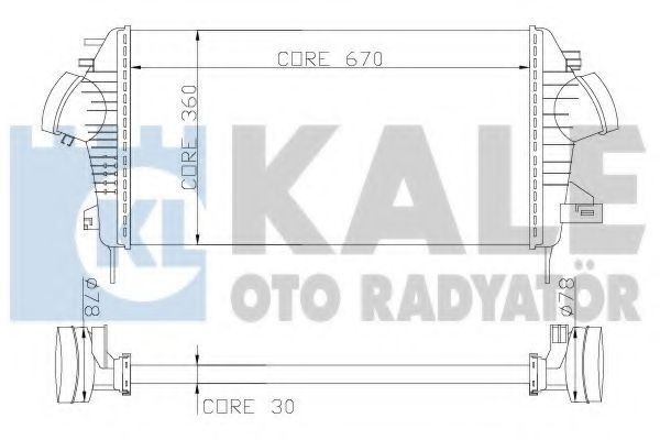 Интеркулер KALE OTO RADYATÖR 345700