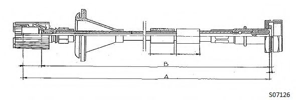 Тросик спидометра CABOR S07126