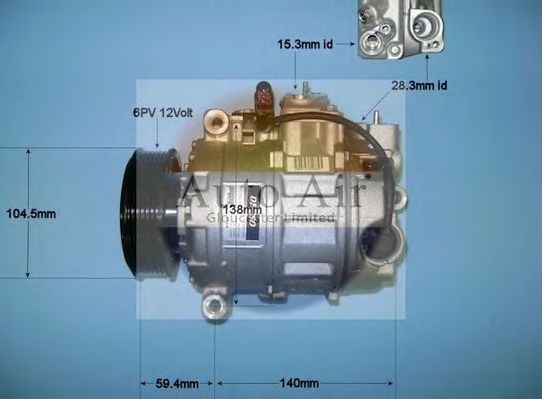 Компрессор, кондиционер AUTO AIR GLOUCESTER 14-9741