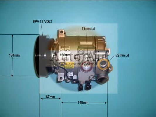 Компрессор, кондиционер AUTO AIR GLOUCESTER 14-9690