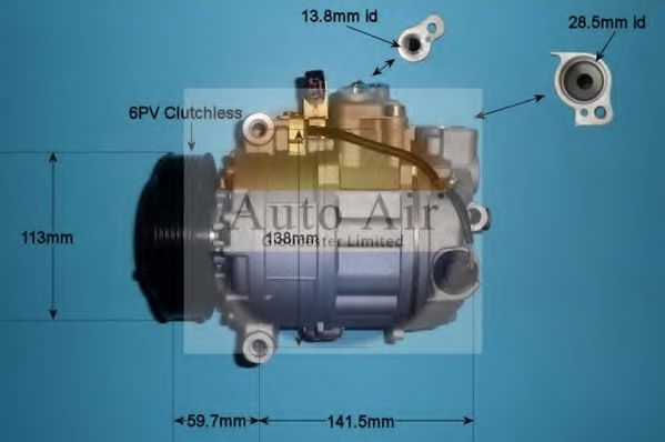 Компрессор, кондиционер AUTO AIR GLOUCESTER 14-9652P