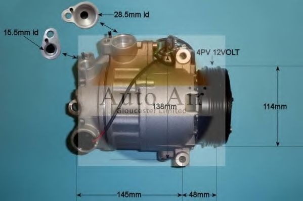 Компрессор, кондиционер AUTO AIR GLOUCESTER 14-9766P