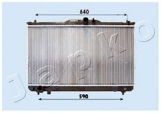 Радиатор, охлаждение двигателя JAPKO RDA283091