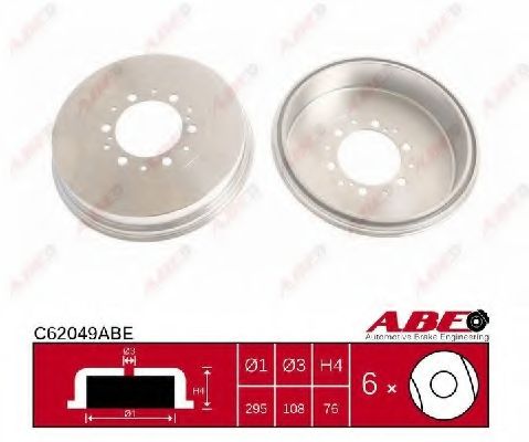 Тормозной барабан ABE C62049ABE