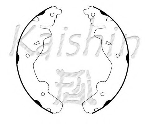 Комплект тормозных колодок KAISHIN K7700