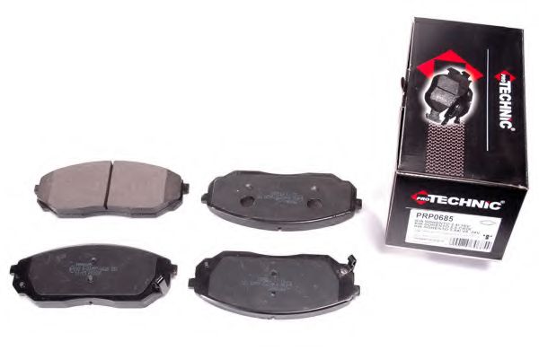 Комплект тормозных колодок, дисковый тормоз PROTECHNIC PRP0685