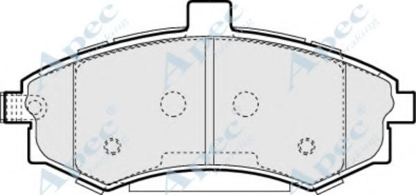 Комплект тормозных колодок, дисковый тормоз APEC braking PAD1388