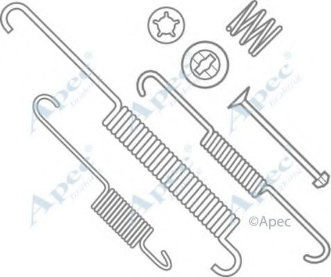 Комплектующие, тормозная колодка APEC braking KIT637