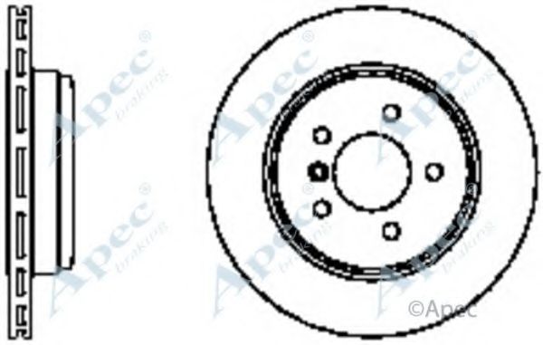 Тормозной диск APEC braking DSK2245