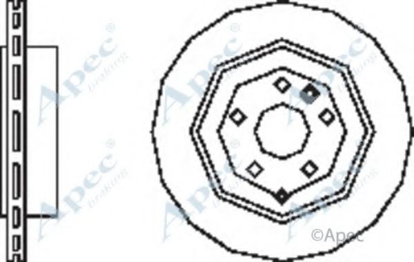 Тормозной диск APEC braking DSK2521