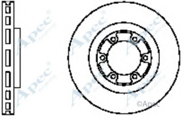 Тормозной диск APEC braking DSK2321