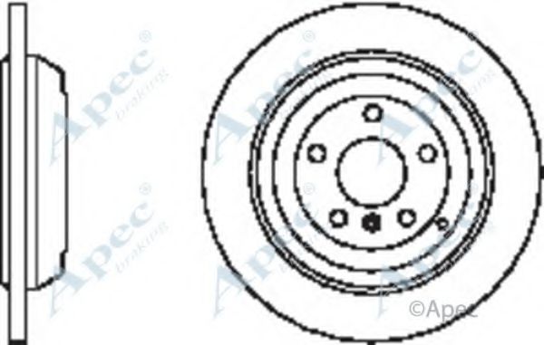 Тормозной диск APEC braking DSK2386