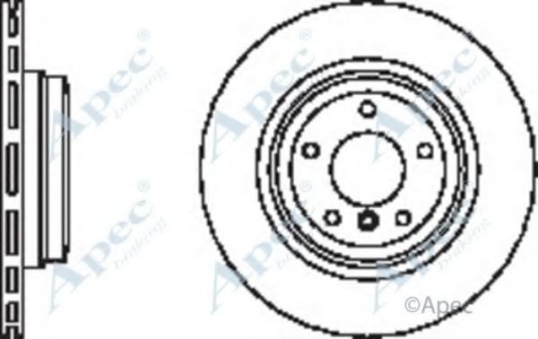 Тормозной диск APEC braking DSK2407