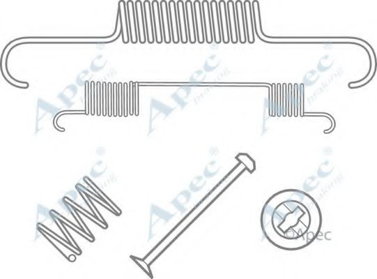 Комплектующие, тормозная колодка APEC braking KIT2047