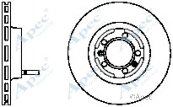 Тормозной диск APEC braking DSK764