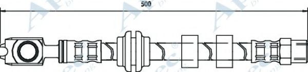 Тормозной шланг APEC braking HOS3634